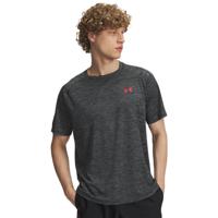 Under Armour Tech Textured Trainingsshirt Grijs Zwart Rood Under Armour Tech Textured Trainingsshirt Grijs Zwart Rood