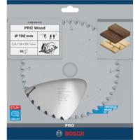 Bosch Professional Cirkelzaagblad PRO Wood | Ø 190 x 2,6 x 20mm 36T - 2608640613