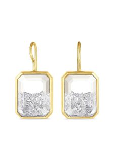 Moritz Glik boucles d'oreilles en or jaune 18ct à détails de diamants