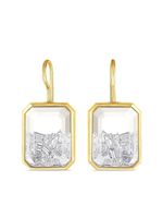 Moritz Glik boucles d'oreilles en or jaune 18ct à détails de diamants