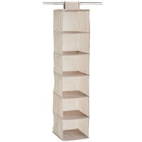 Kast organizer - hangend - 6 vakken - 30 x 30 x 129 cm - beige