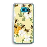 No flowers without bees: Samsung Galaxy S6 Transparant Hoesje