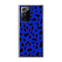 Blue Leopard: Samsung Galaxy Note 20 Ultra / Note 20 Ultra 5G Transparant Hoesje