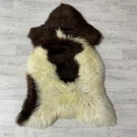 Schapenvacht bruin creme 115x75cm L