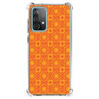 Samsung Galaxy A52 4G/5G Doorzichtige Silicone Hoesje Batik Oranje - thumbnail