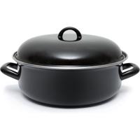 CasaLupo Emaille Braadpan 22 cm Zwart