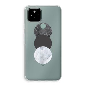 Marmeren cirkels: Google Pixel 5 Transparant Hoesje