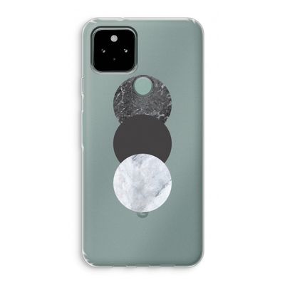 Marmeren cirkels: Google Pixel 5 Transparant Hoesje