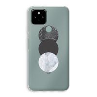 Marmeren cirkels: Google Pixel 5 Transparant Hoesje Marmeren cirkels: Google Pixel 5 Transparant Hoesje