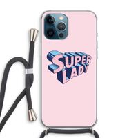 Superlady: iPhone 12 Pro Max Transparant Hoesje met koord