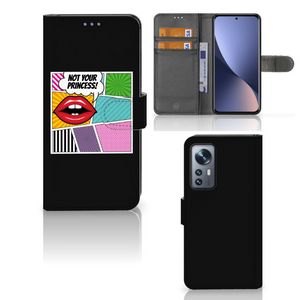 Xiaomi 12 | 12X Wallet Case met Pasjes Popart Princess