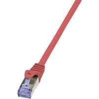 LogiLink CQ5084S RJ45 Netwerkkabel, patchkabel CAT 6A S/FTP 7.50 m Rood Vlambestendig, Halogeenvrij, Snagless 1 stuk(s) - thumbnail