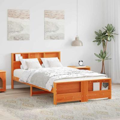 Bedframe Wasbruin 140 x 190 cm Massief grenenhout