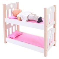 Poppen Stapelbed Roze/Wit