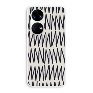 Marrakech Zigzag: Huawei P50 Transparant Hoesje