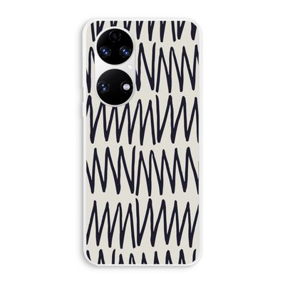 Marrakech Zigzag: Huawei P50 Transparant Hoesje
