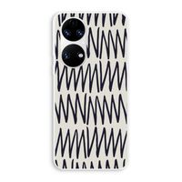 Marrakech Zigzag: Huawei P50 Transparant Hoesje Marrakech Zigzag: Huawei P50 Transparant Hoesje