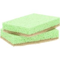 Greenminds ECO schuursponzen - 2x - 10 cm - voor delicate oppervlaktes - Schoonmaken/afwassen Greenminds ECO schuursponzen - 2x - 10 cm - voor delicate oppervlaktes - Schoonmaken/afwassen