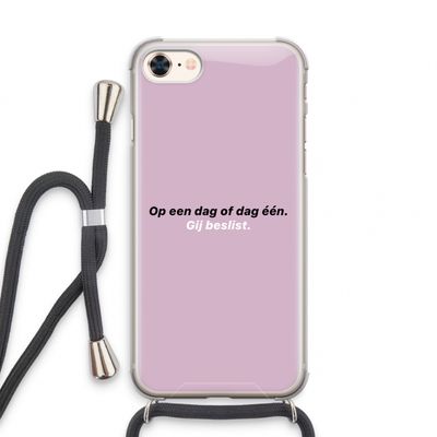gij beslist: iPhone 7 Transparant Hoesje met koord