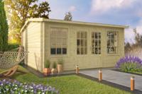 Blokhut - Tuinhuis Meaghan | 40 mm | groen geïmpregneerd