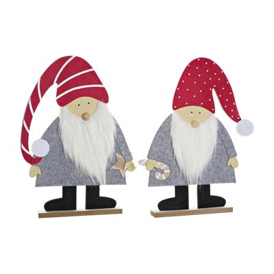 Kerstversiering DKD Home Decor MDF Vilt (34 x 6 x 64 cm) (2 Stuks)