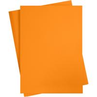 Creativ Company Gekleurd karton, a2, vel 420x594 mm, 180 gr, oranje, 10 vel/ 1 doos