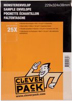 Cleverpack monsterenveloppen, ft 229 x 324 x 38 mm, met stripsluiting, wit, pak van 25 stuks - thumbnail