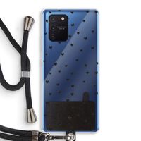 Kleine kattenkopjes: Samsung Galaxy Note 10 Lite Transparant Hoesje met koord