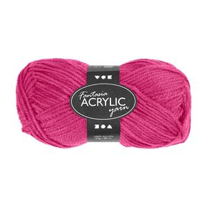 Creativ Company Acrylgaren neon - neon roze, 50gr