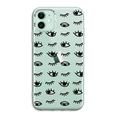 Eye pattern #2: iPhone 11 Transparant Hoesje