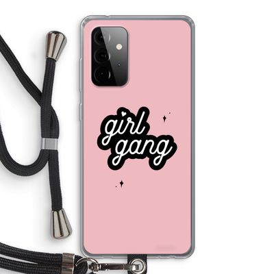 Girl Gang: Samsung Galaxy A72 5G Transparant Hoesje met koord