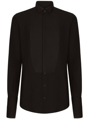 Dolce & Gabbana chemise de smoking en coton - Noir