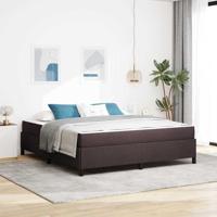 Boxspring bed Bruin 180 x 200 cm Stof, Engineered Hout