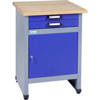 Küpper 12297 Bijzettafel met 1 deur en 2 lades ultramarinblauw (b x h x d) 600 x 840 x 600 mm