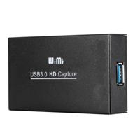 WIMI EC288 USB 3.0 HDMI 1080P Capture apparaat videogegevensstroom vak No hoeft te installeren stuurprogramma (zwart)
