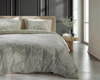 RoyalTextile - Glamour Art Foil Dekbedovertrek Flanel - Crème - 240 x 220 RoyalTextile - Glamour Art Foil Dekbedovertrek Flanel - Crème - 240 x 220