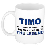 Timo The man, The myth the legend cadeau koffie mok / thee beker 300 ml - thumbnail