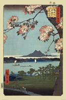 Poster Hiroshige - Masaki and Suijin Grove 61x91,5cm