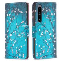 Sony Xperia 1 VI Wonder Series Portemonnee Hoesje - Witte Bloemen