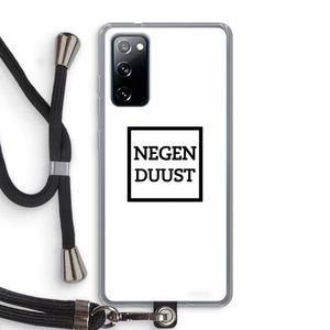 Negenduust vierkant: Samsung Galaxy S20 FE / S20 FE 5G Transparant Hoesje met koord