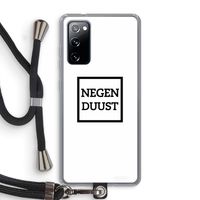 Negenduust vierkant: Samsung Galaxy S20 FE / S20 FE 5G Transparant Hoesje met koord