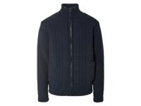 LIVERGY Gebreide heren vest (XL, Marineblauw)