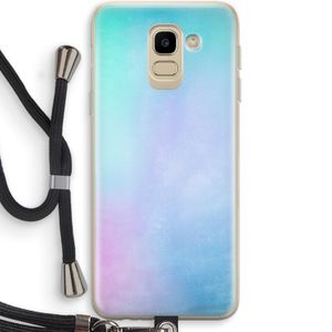 mist pastel: Samsung Galaxy J6 (2018) Transparant Hoesje met koord