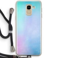 mist pastel: Samsung Galaxy J6 (2018) Transparant Hoesje met koord