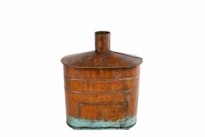 Vaas "Boris" S oud messing metaal 14,5x6x19cm