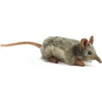 Hansa - Pluche Olifantsmuis Knuffel - Bruin/Grijs - 18 cm - Knuffeldier - muis