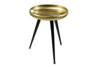 Side table ORIENT 55cm hammer stroke design messing goud - 44351