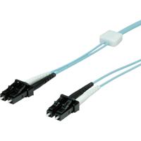 saCon glasvezel LED patchkabel duplex 50/125µm OM3, LC/LC, turkoois, 3 m