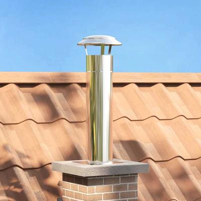 Schouwkop Verlenging Zilver 26 x 26 x 50 cm Roestvrij staal