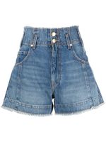 Ulla Johnson short en jean à taille haute - Bleu - thumbnail